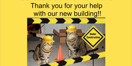 APF a Brand of ICP Construction Donated Products to a No-Kill Cat Shelter in Tucson AZ